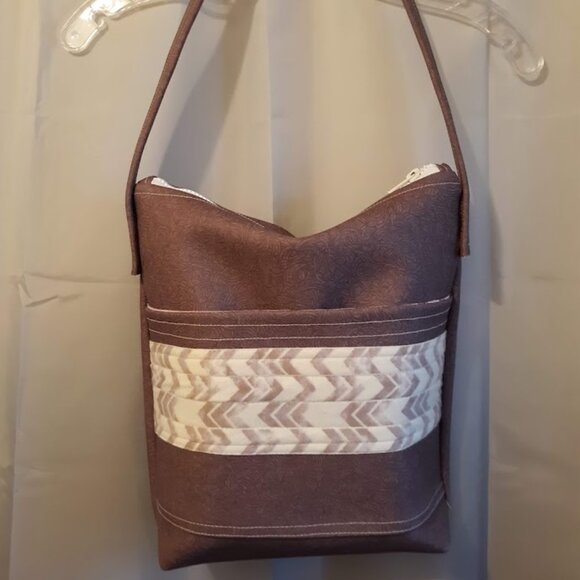 New Southwestern Floral Faux Leather Tote Purse shoulder Bag Purple Carryall - Picture 1 of 9